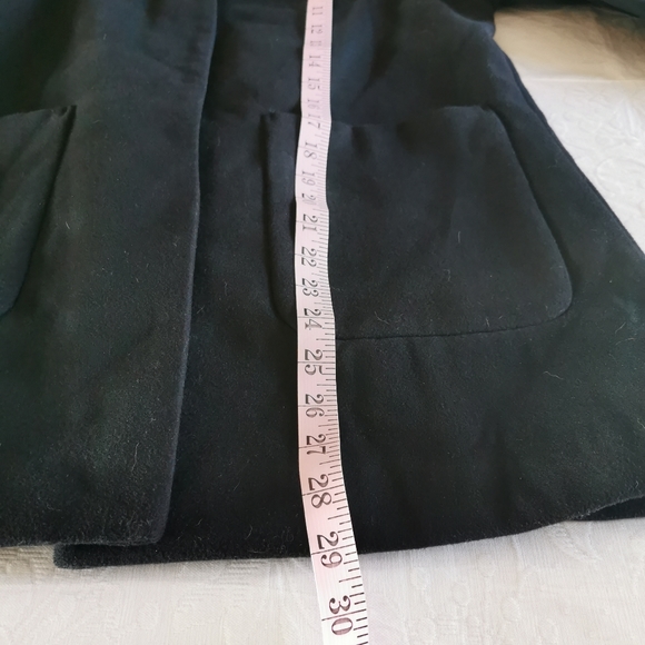French Connection Black Coat Size Medium - Picture 7 of 8